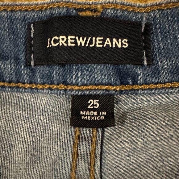 J. Crew ~ Womens High Rise Denim Shorts ~ Exposed Button Fly ~ size 25 - Picture 7 of 10